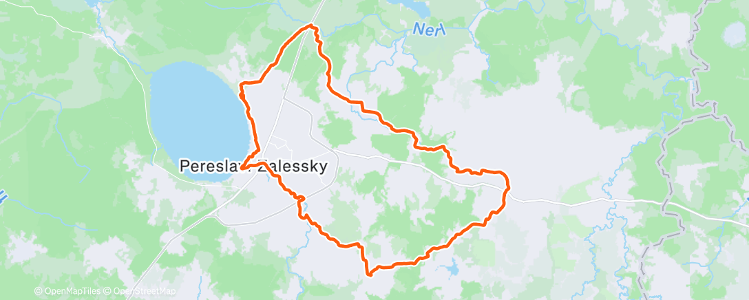 Map of the activity, Утренний забег