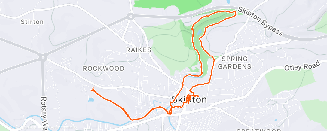 Карта физической активности (Lunch Walk ☀️ | Boxing Day​ at Skipton Castle Woods)