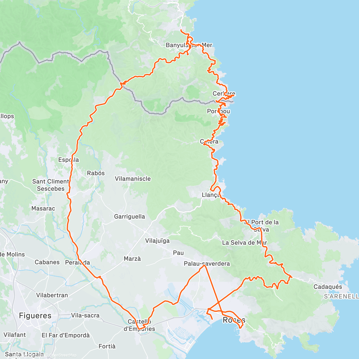 Map of the activity, Stage 🇪🇸 j5: plus light aujourd'hui