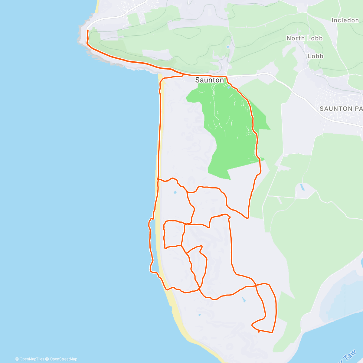 Карта физической активности (More Sunset Sand)