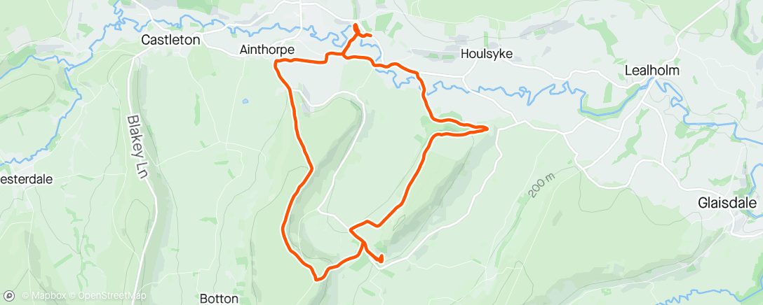 Map of the activity, Danny, North York Moors - Muslim Hikers