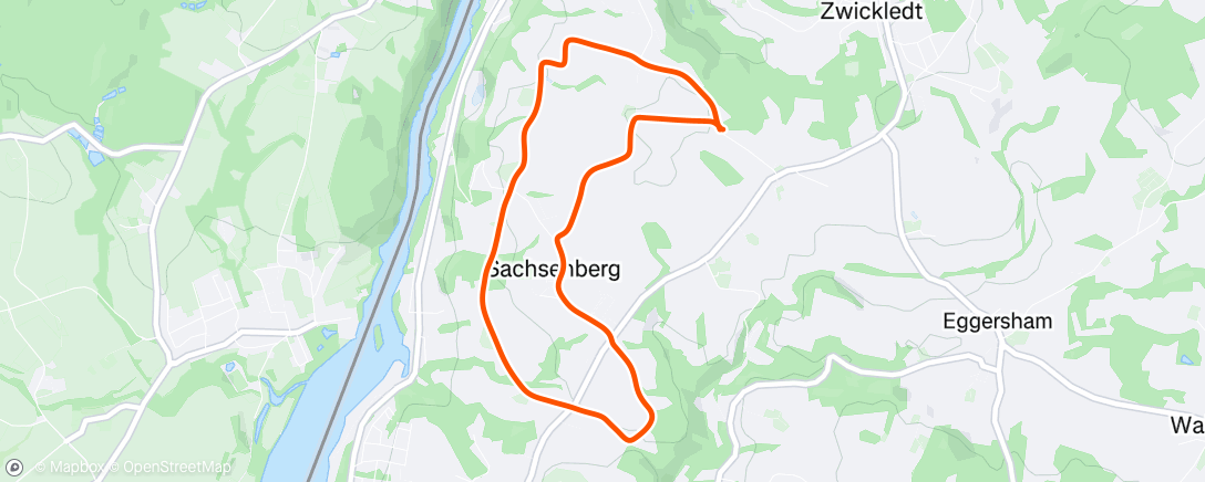 Map of the activity, Abendlauf