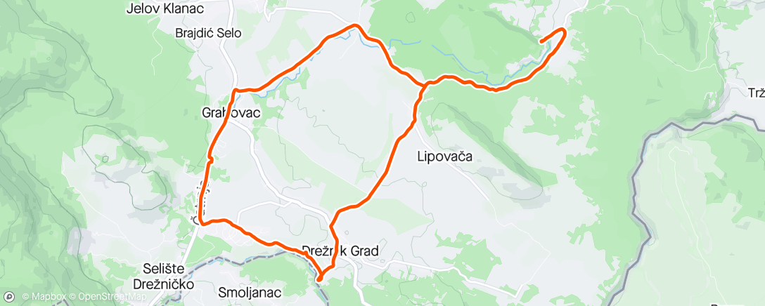 Mapa da atividade, Plitvice valleys bike weekend day 2