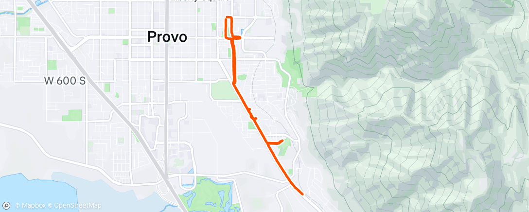 Map of the activity, Morning Run