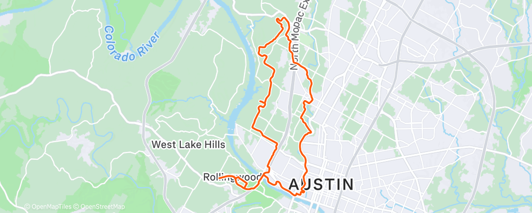 Map of the activity, Morning Ride
