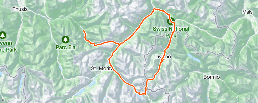 Map of the activity, Livigno 10 ☀️