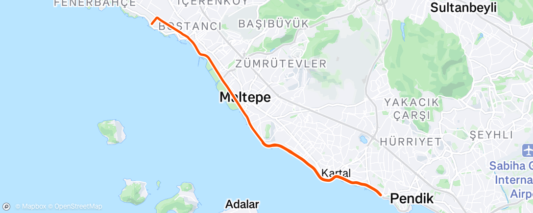 Map of the activity, Afternoon Ride