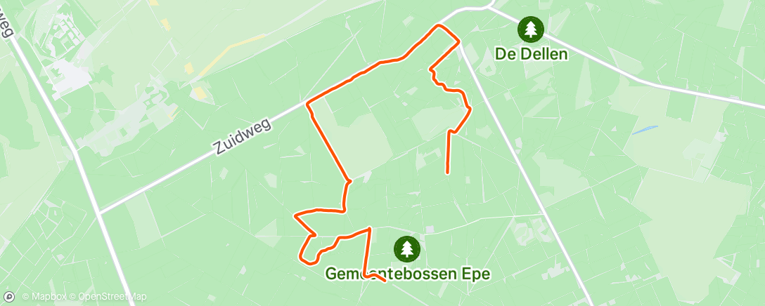 Map of the activity, Morning Ride