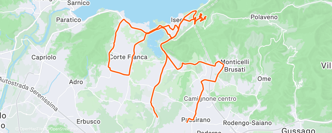 活动地图，Pedalata mattutina