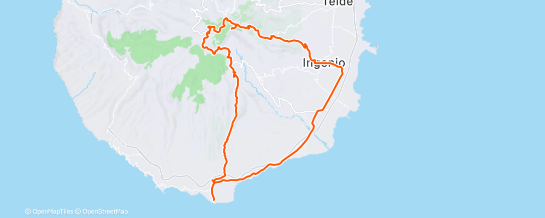 Map of the activity, Lunch Ride