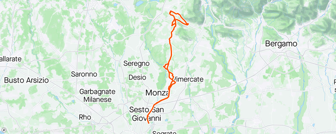 Map of the activity, Sirtori, Beveretta, Sirtori