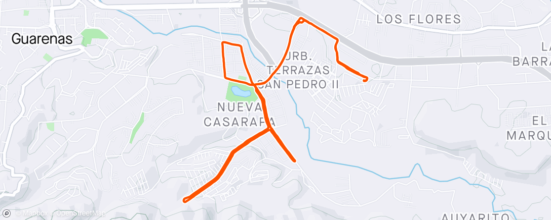 Map of the activity, Caminando, trotando y corriendo 🏃🏻‍♂️