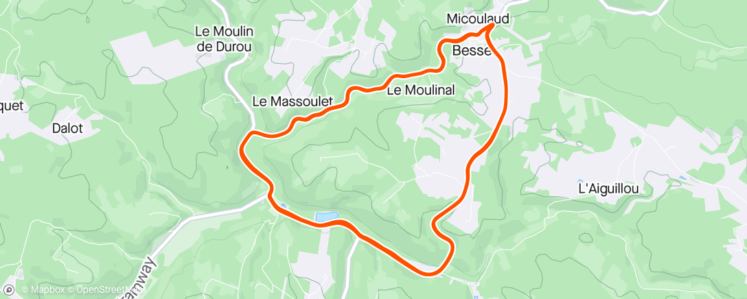 Map of the activity, Gp de Besse