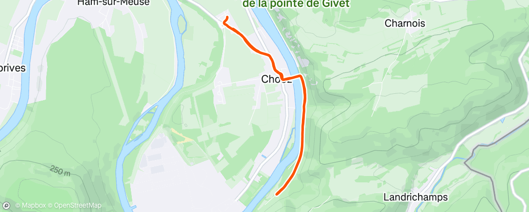 Carte de l'activité Afternoon Run