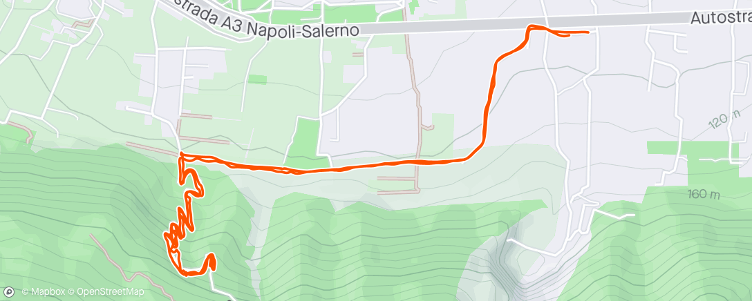 アクティビティ「Camminata mattutina」の地図