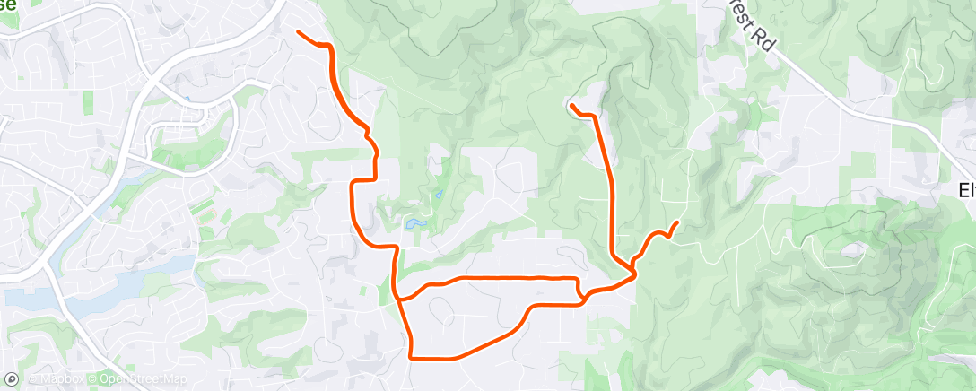 Map of the activity, Morning Ride