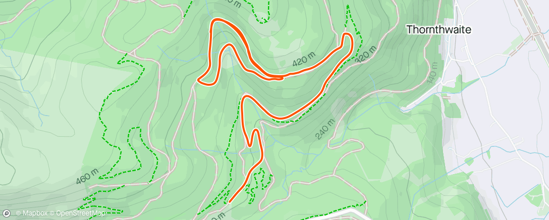 Map of the activity, Whinlatter parkrun