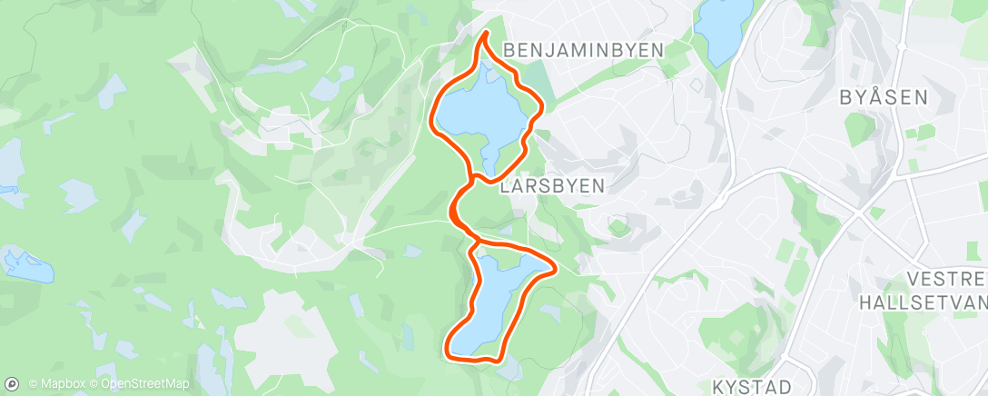 Mappa dell'attività Årets første jogg!