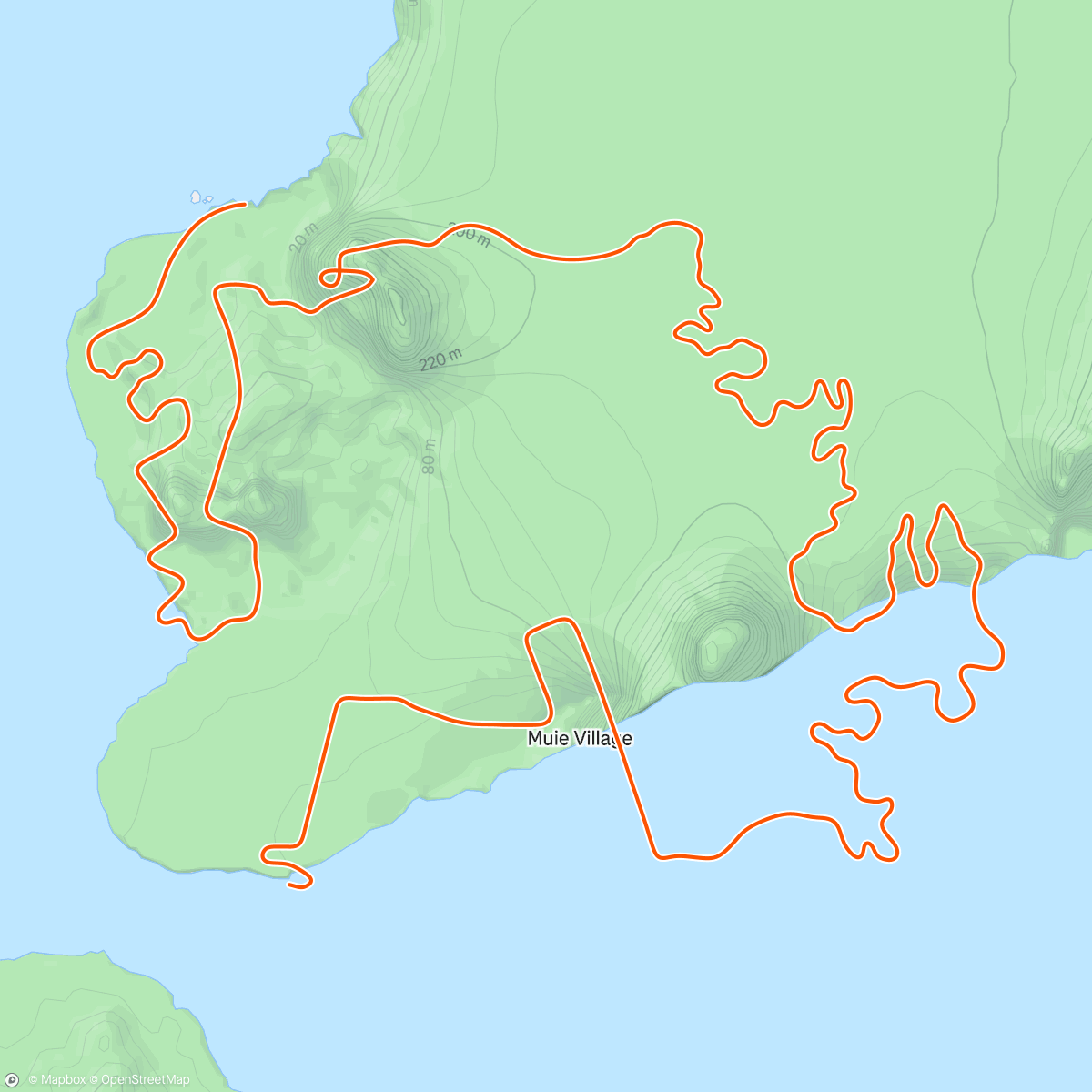 Peta aktivitas, Zwift - Climber's Gambit in Watopia