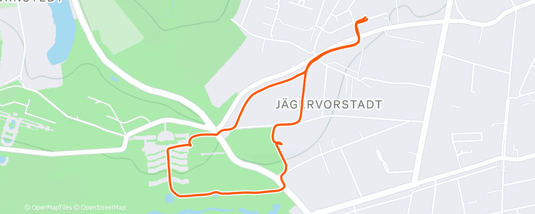 Map of the activity, Spaziergang am Nachmittag