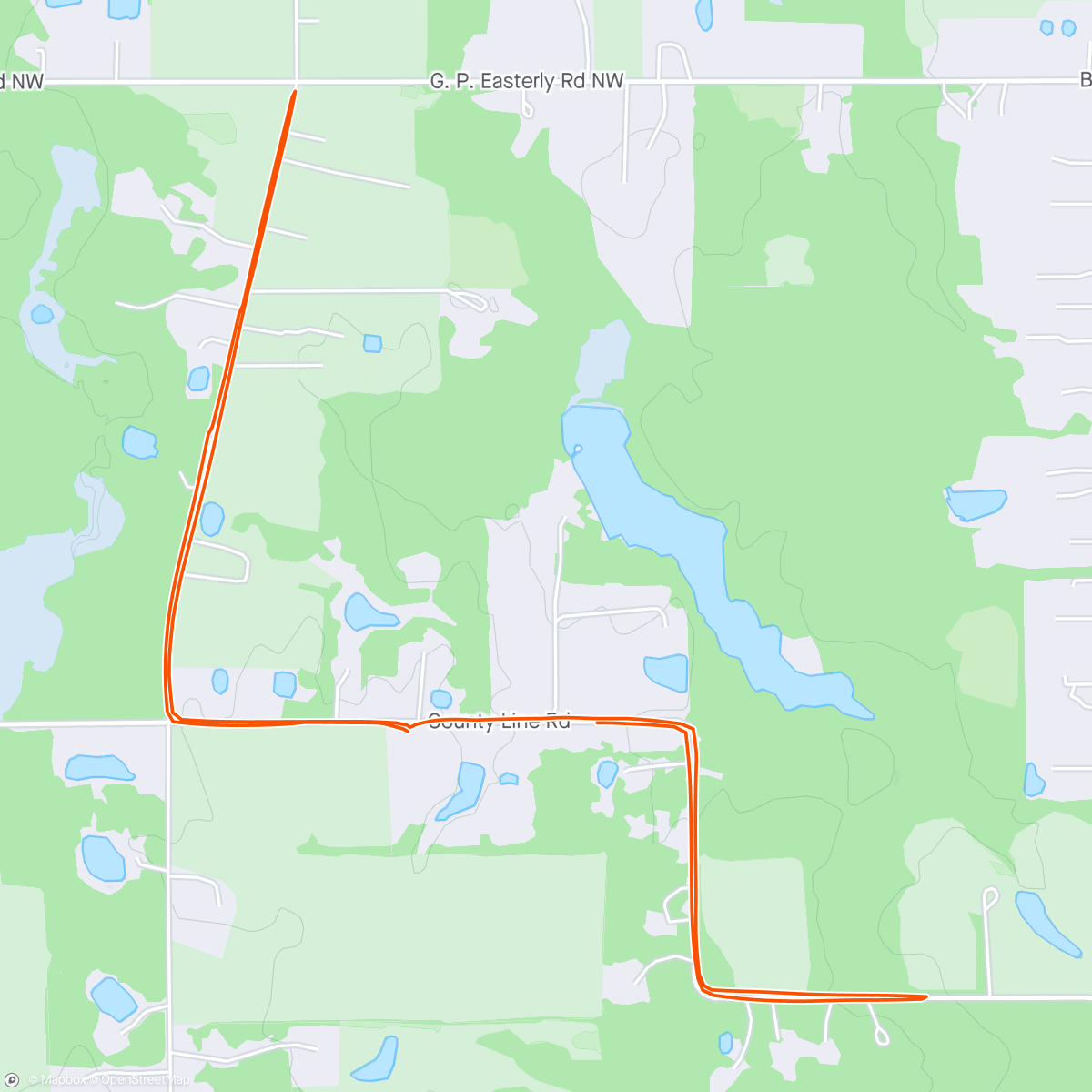 Map of the activity, Run with Maci