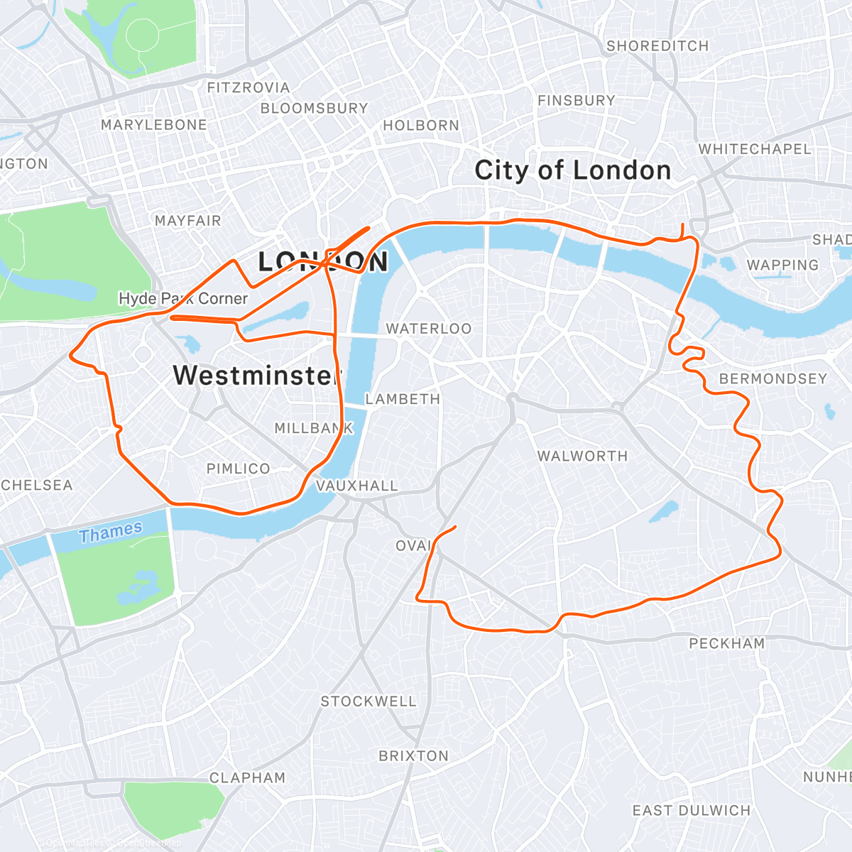 Map of the activity, Zwift - Group Ride: Off The MAAP 2025: Stage 1 on Keith Hill After Party in London