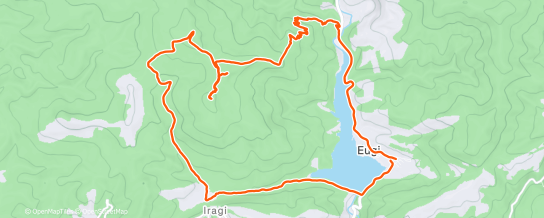 Карта физической активности (Carrera de montaña matutina)