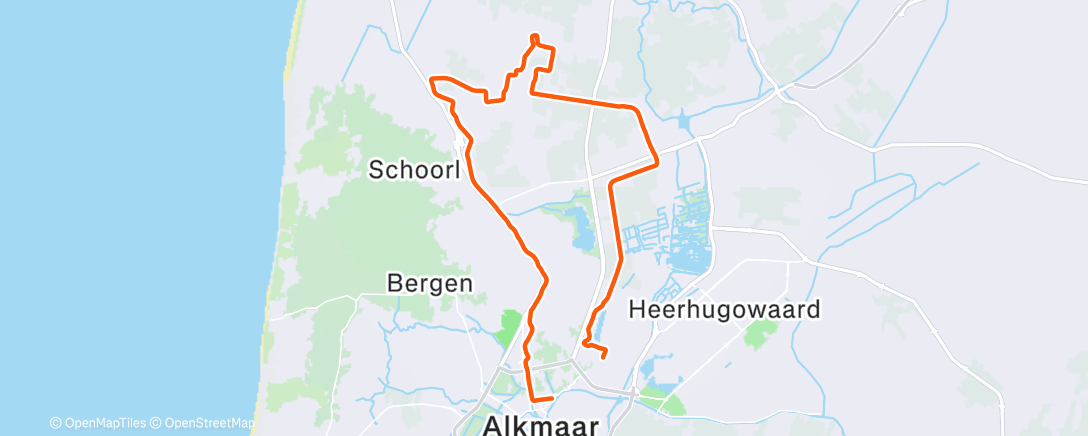 Map of the activity, Lunch Ride