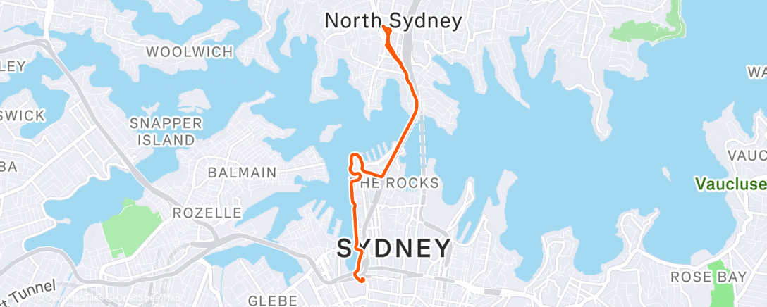 Map of the activity, Morning Ride
