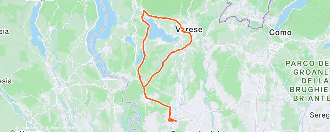 Карта физической активности (Morning Ride)