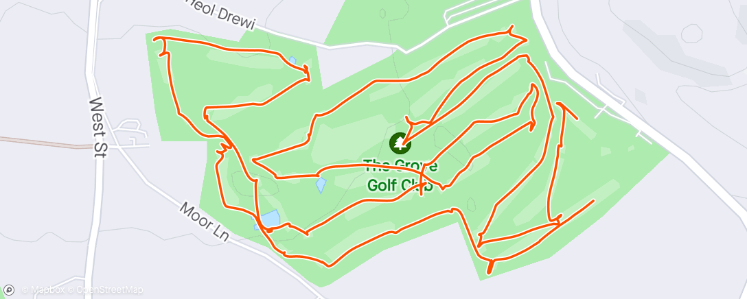 Map of the activity, Lunch Golf