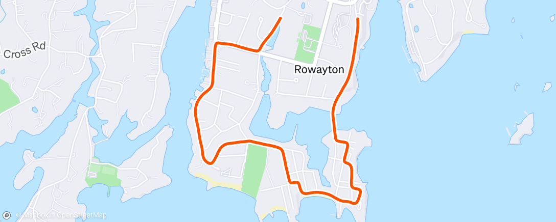 Map of the activity, Afternoon Run