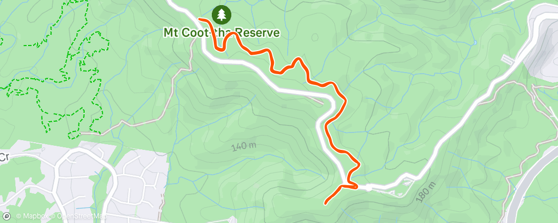 Carte de l'activité Trail Run/walk