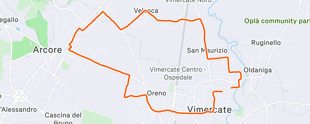 Карта физической активности (Corsa mattutina)