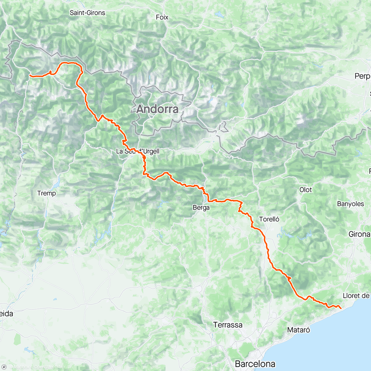 Map of the activity, Across Catalunya 🤩