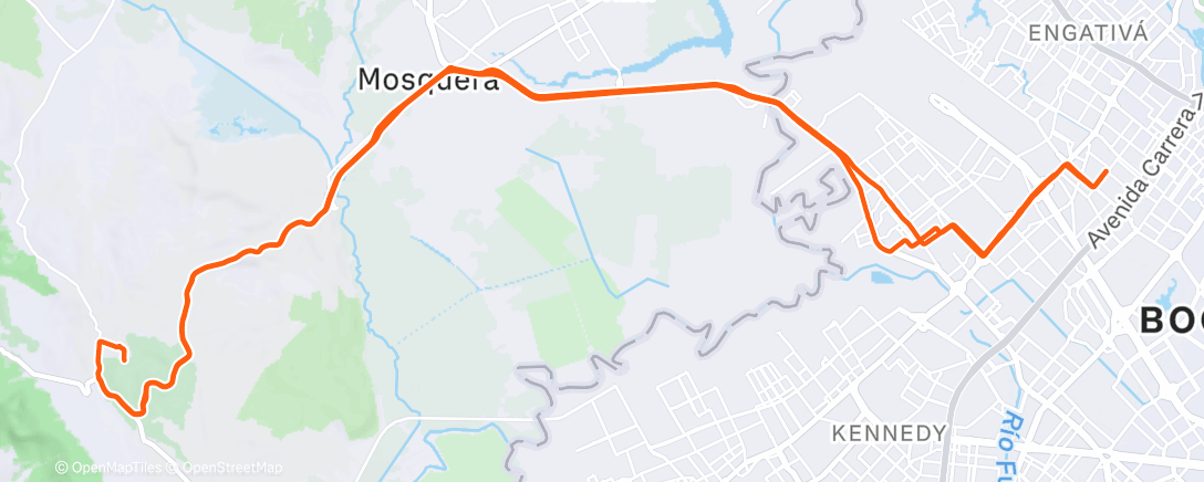Map of the activity, Morning Ride