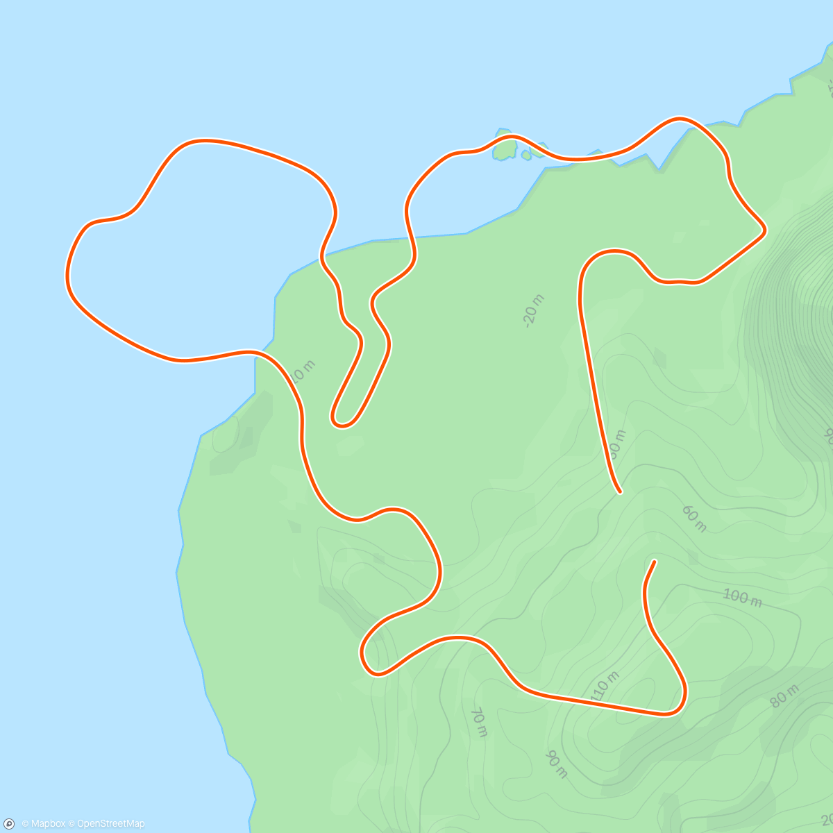 Map of the activity, Zwift - 5K Loop in Watopia