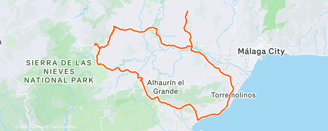 Map of the activity, 朝のライド