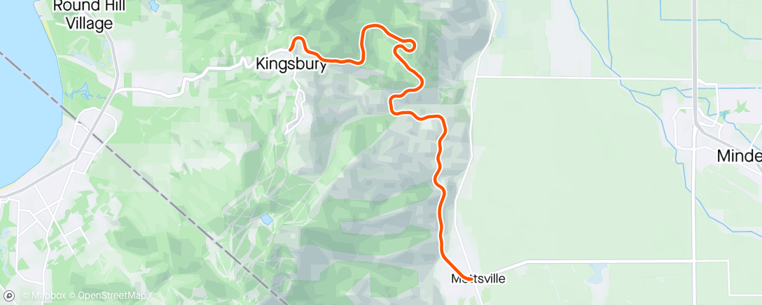 Map of the activity, Kingsbury grade