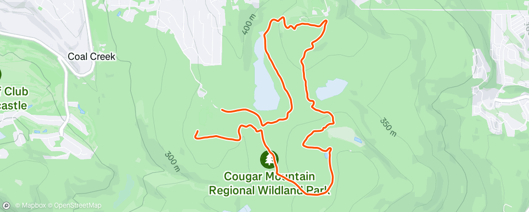 Map of the activity, Morning Trail Run