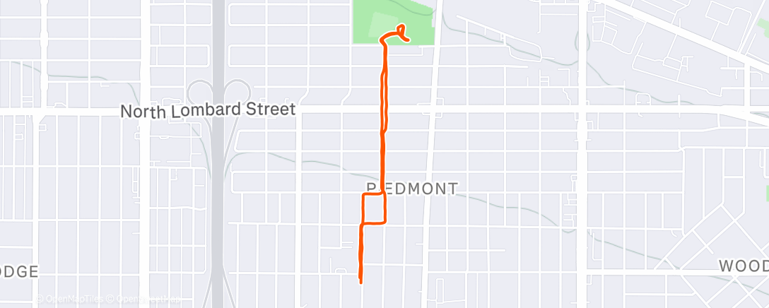 Map of the activity, Abbie + Lola + cool down