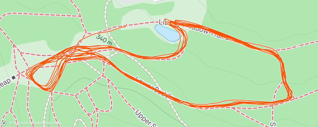 Map of the activity, Afternoon Workout