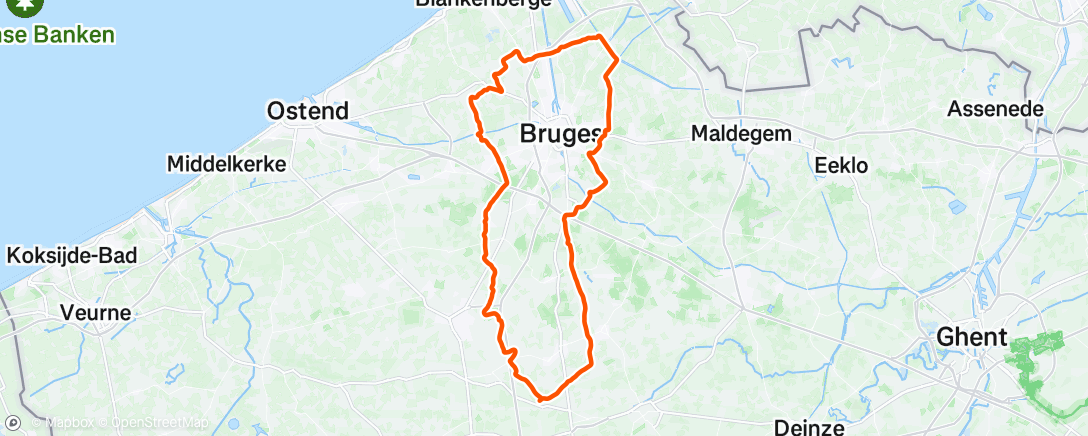 Map of the activity, Morning Ride