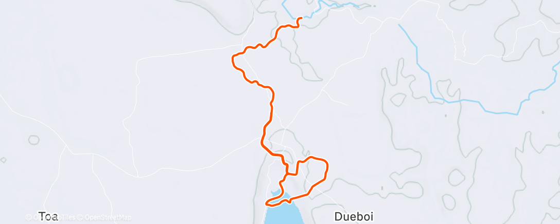 Map of the activity, Zwift - Red Zone Repeats in Makuri Islands