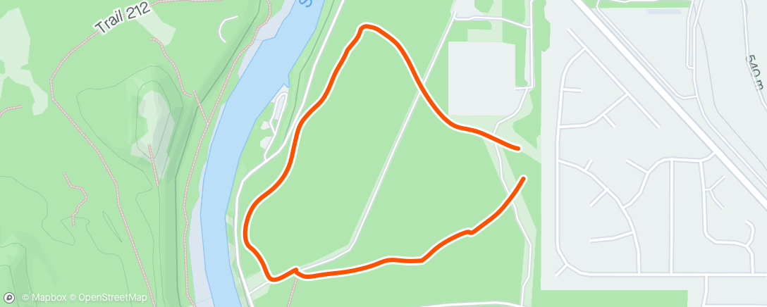 Map of the activity, Lindy Loop