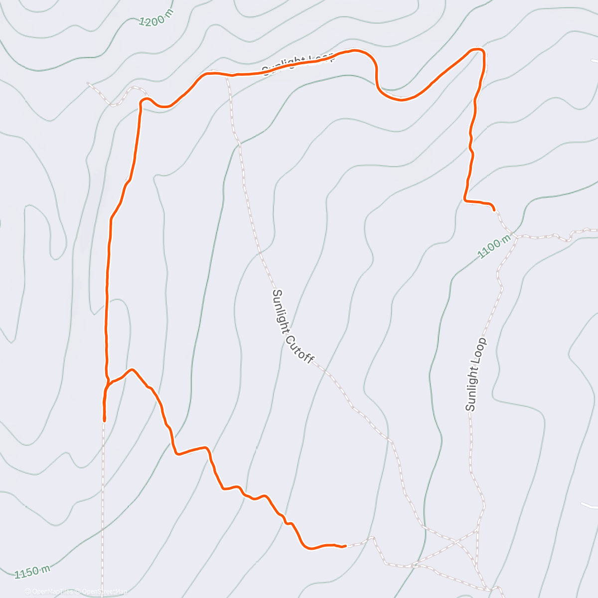 Карта физической активности (Ride on Queen K stopped due to sidewalk cut)