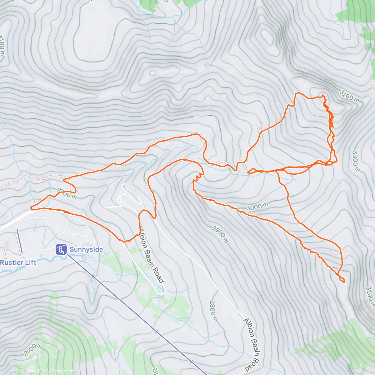 Карта физической активности (Skiing)