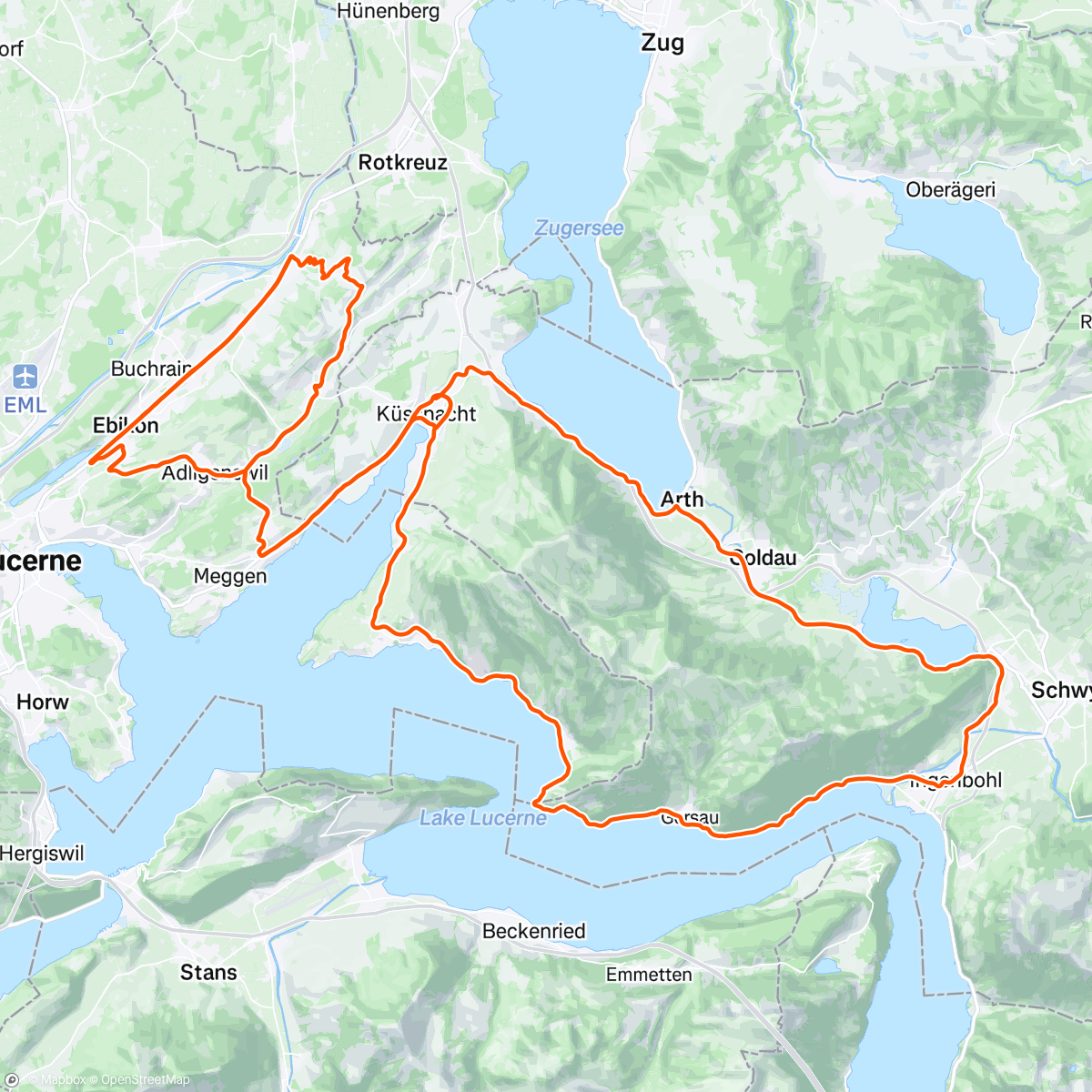 Map of the activity, Tour de Suisse 🇨🇭Stage 1
