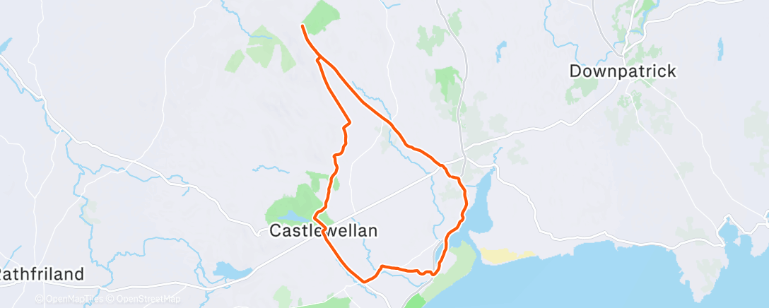 Map of the activity, Dundrum, Newry, Mourne and Down / Ballyward, Newry, Mourne and Down