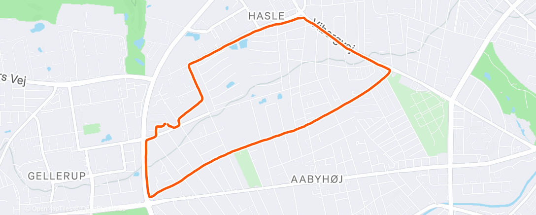 Карта физической активности (Evening Run)